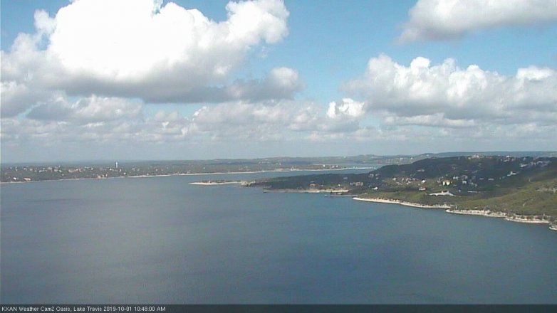 Lake Travis webcam, October 1, 2019 9:50 AM CT