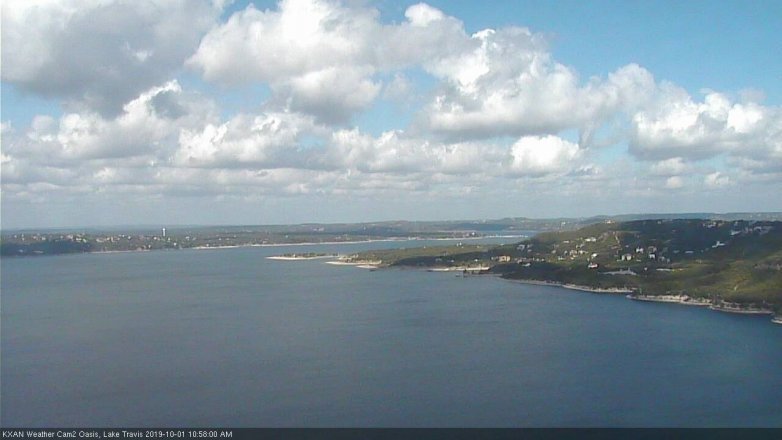 Lake Travis webcam, October 1, 2019 10:00 AM CT