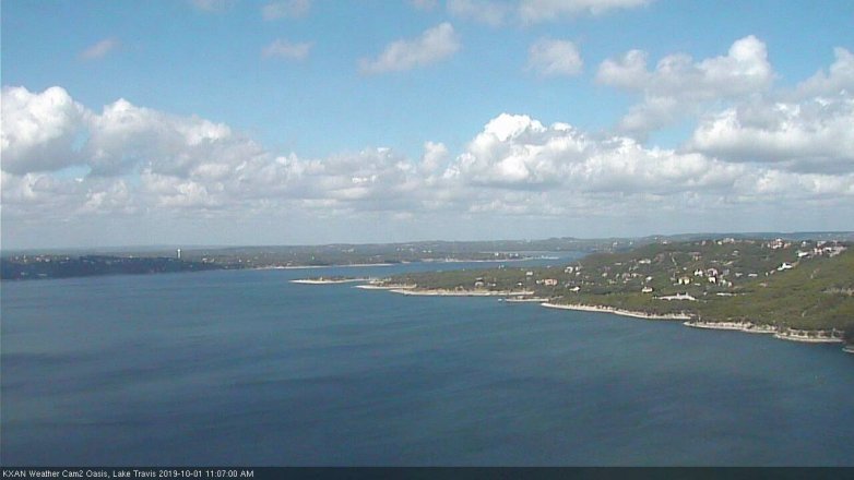 Lake Travis webcam, October 1, 2019 10:10 AM CT