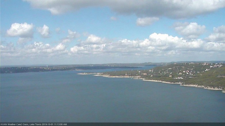 Lake Travis webcam, October 1, 2019 10:15 AM CT