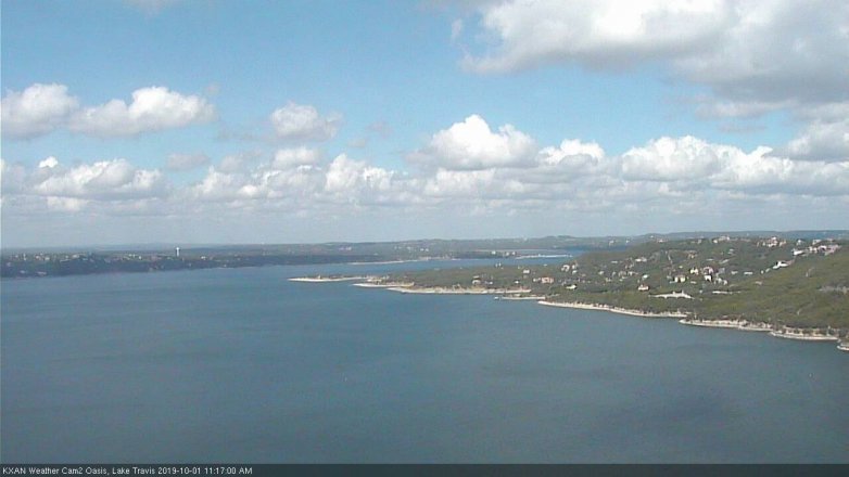 Lake Travis webcam, October 1, 2019 10:20 AM CT