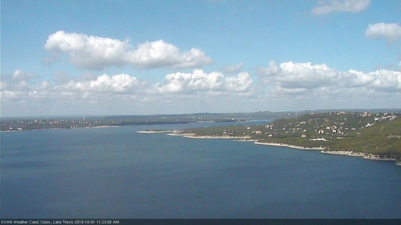 Lake Travis webcam, October 1, 2019 10:25 AM CT