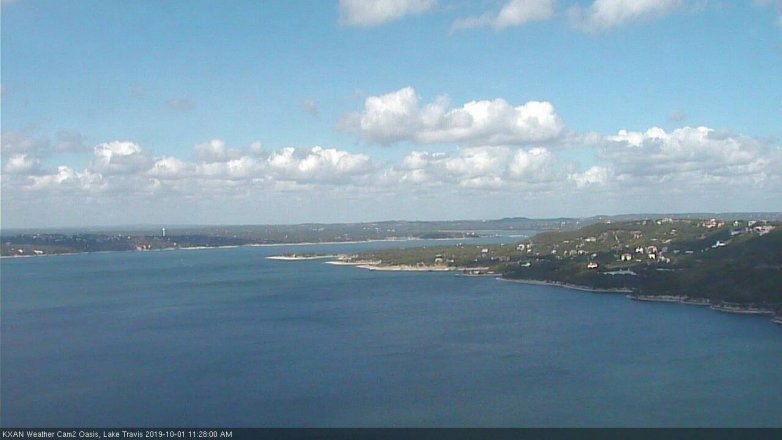 Lake Travis webcam, October 1, 2019 10:30 AM CT