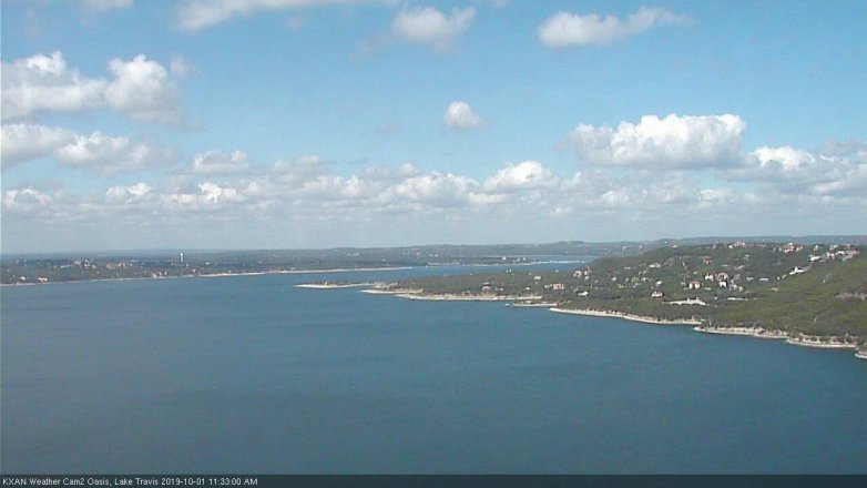 Lake Travis webcam, October 1, 2019 10:35 AM CT