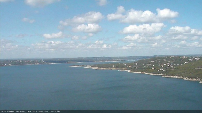 Lake Travis webcam, October 1, 2019 10:50 AM CT