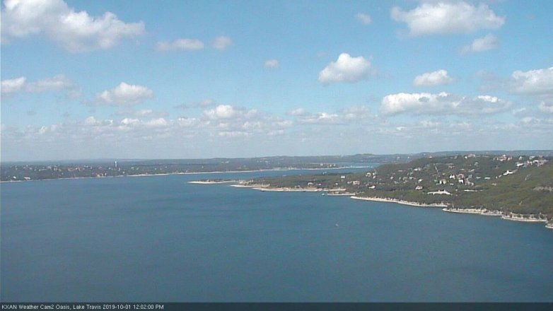Lake Travis webcam, October 1, 2019 11:05 AM CT