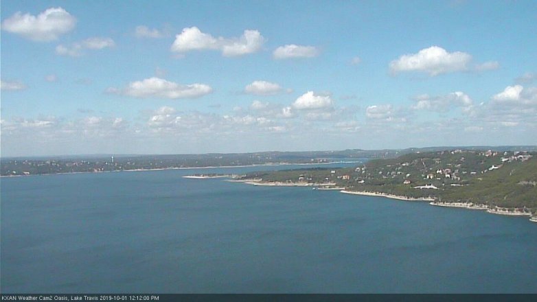 Lake Travis webcam, October 1, 2019 11:15 AM CT