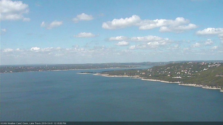 Lake Travis webcam, October 1, 2019 11:20 AM CT
