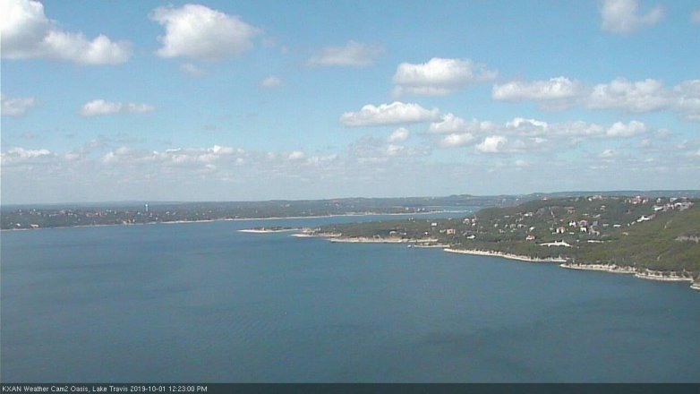 Lake Travis webcam, October 1, 2019 11:25 AM CT