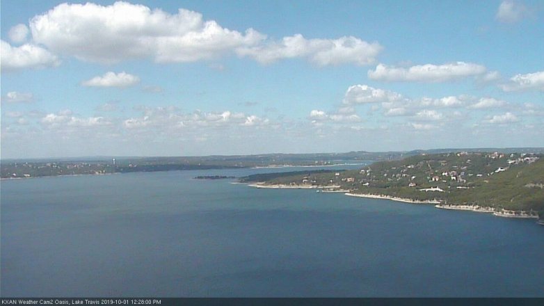 Lake Travis webcam, October 1, 2019 11:30 AM CT