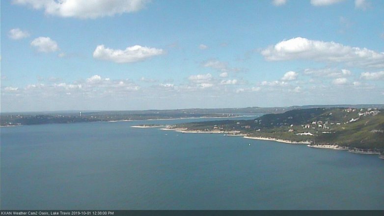Lake Travis webcam, October 1, 2019 11:40 AM CT