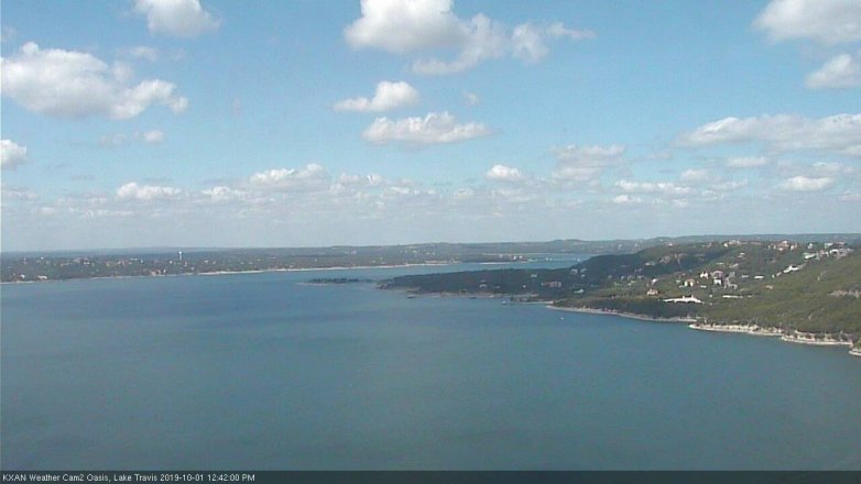 Lake Travis webcam, October 1, 2019 11:45 AM CT