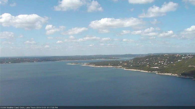 Lake Travis webcam, October 1, 2019 12:20 PM CT