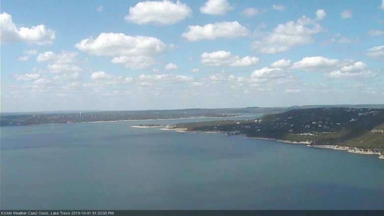 Lake Travis webcam, October 1, 2019 12:35 PM CT