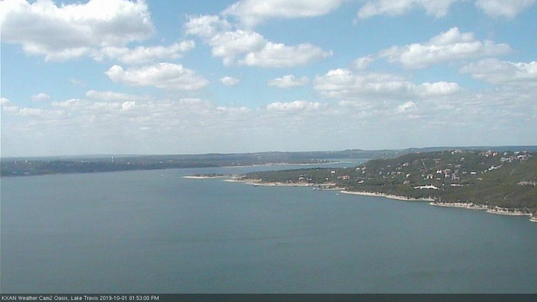 Lake Travis webcam, October 1, 2019 12:55 PM CT