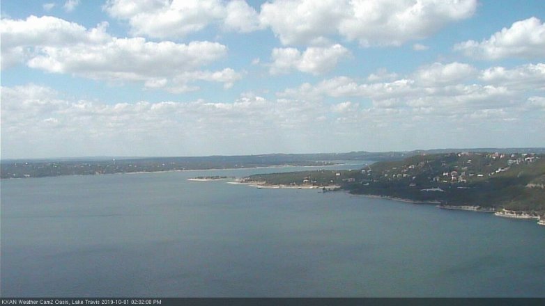 Lake Travis webcam, October 1, 2019 1:05 PM CT