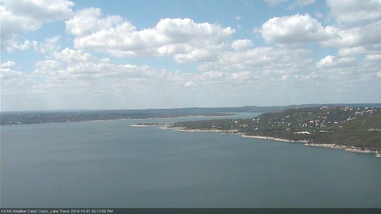 Lake Travis webcam, October 1, 2019 1:15 PM CT