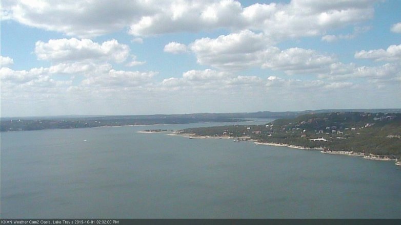 Lake Travis webcam, October 1, 2019 1:35 PM CT