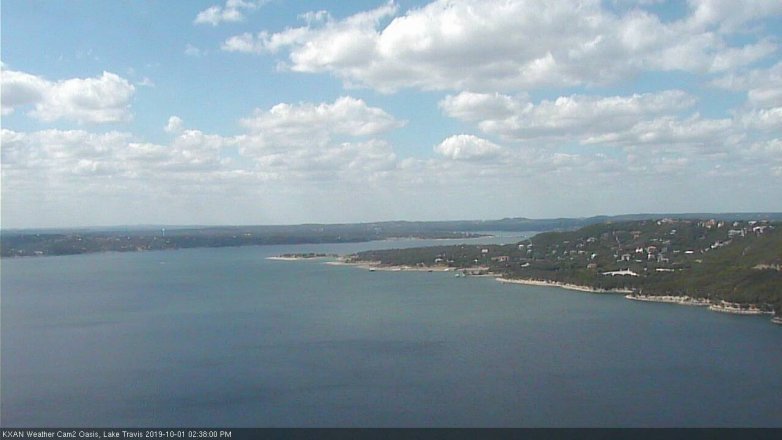 Lake Travis webcam, October 1, 2019 1:40 PM CT