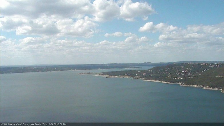Lake Travis webcam, October 1, 2019 1:50 PM CT