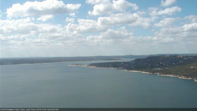 Lake Travis webcam, October 1, 2019 2:05 PM CT