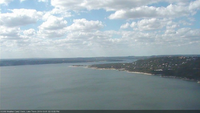 Lake Travis webcam, October 1, 2019 2:20 PM CT