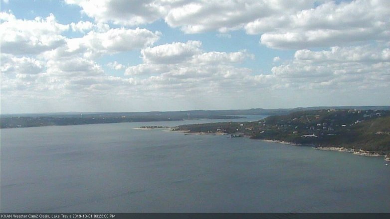 Lake Travis webcam, October 1, 2019 2:25 PM CT