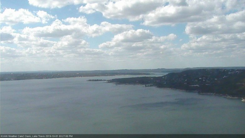 Lake Travis webcam, October 1, 2019 2:30 PM CT