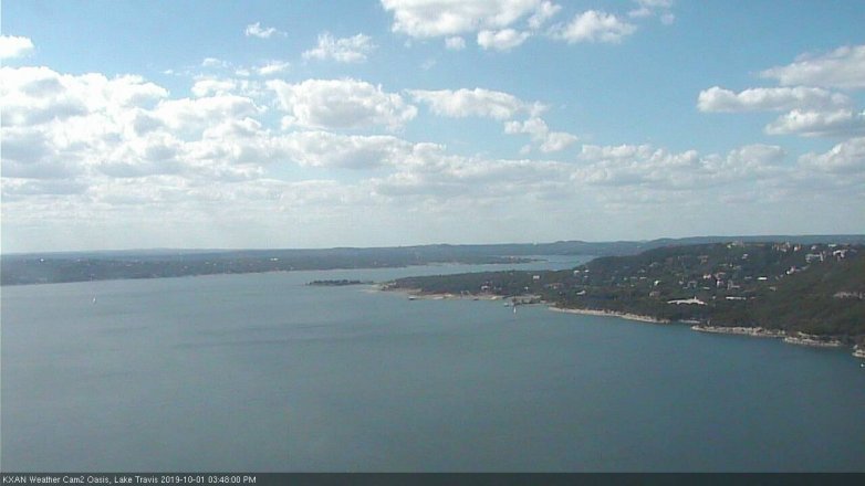 Lake Travis webcam, October 1, 2019 2:50 PM CT