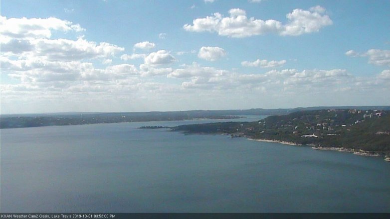 Lake Travis webcam, October 1, 2019 2:55 PM CT