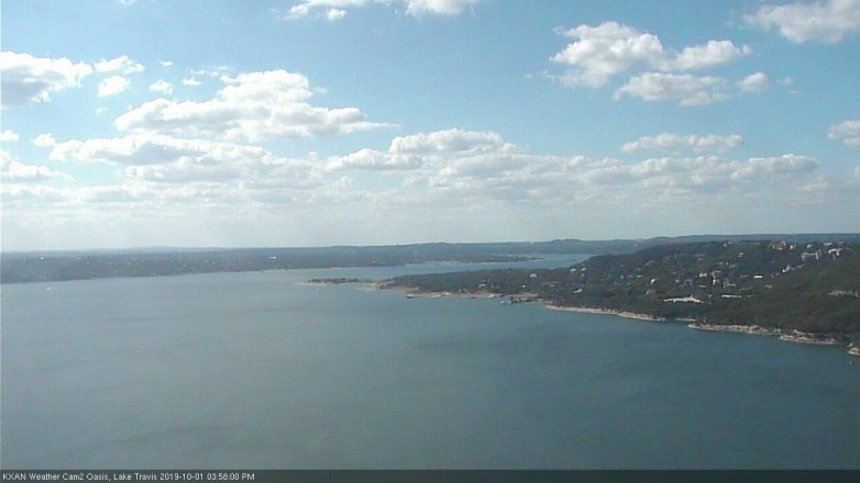 Lake Travis webcam, October 1, 2019 3:00 PM CT
