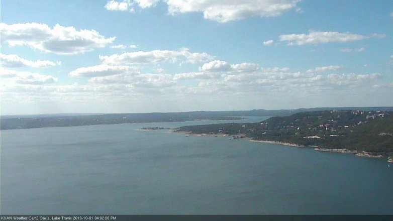 Lake Travis webcam, October 1, 2019 3:05 PM CT