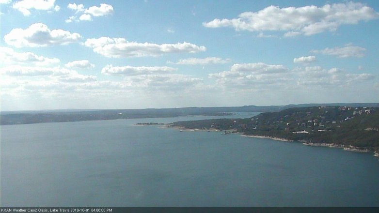 Lake Travis webcam, October 1, 2019 3:10 PM CT