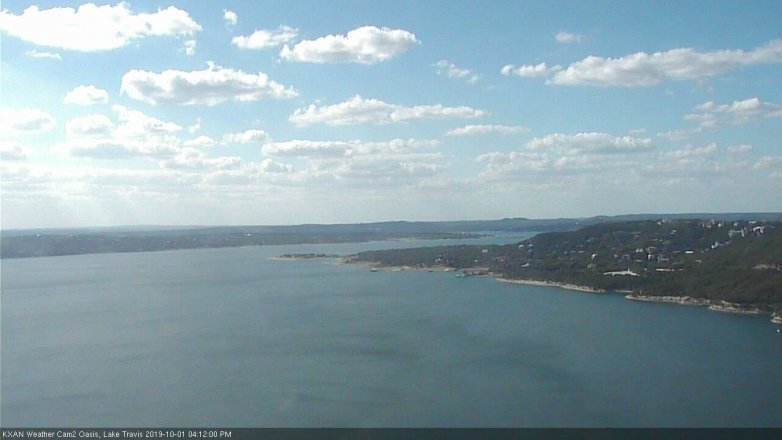 Lake Travis webcam, October 1, 2019 3:15 PM CT