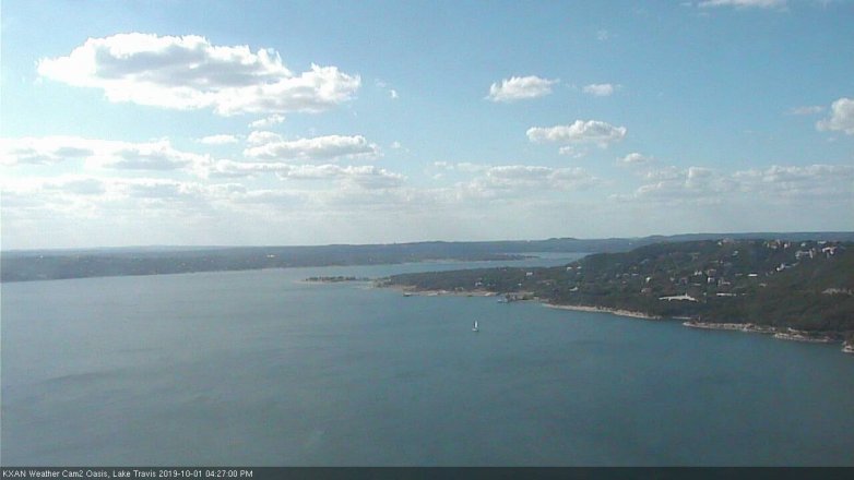 Lake Travis webcam, October 1, 2019 3:30 PM CT
