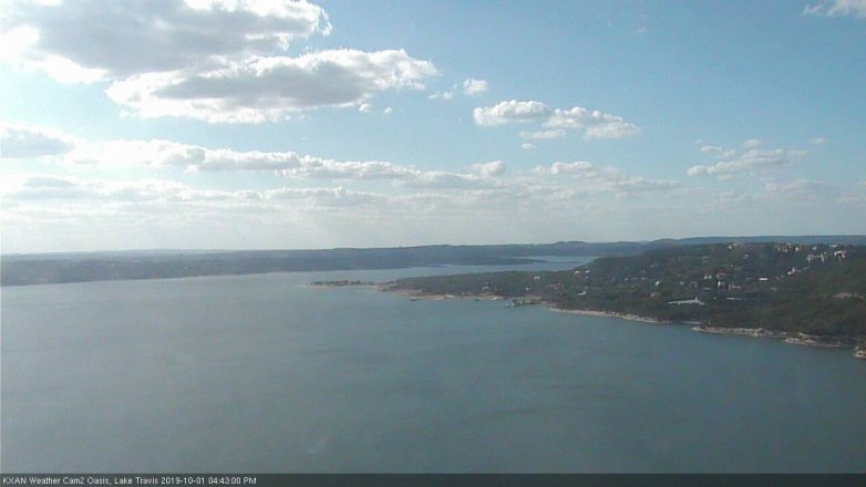 Lake Travis webcam, October 1, 2019 3:45 PM CT