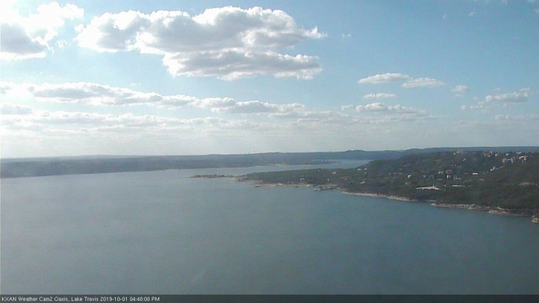 Lake Travis webcam, October 1, 2019 3:50 PM CT