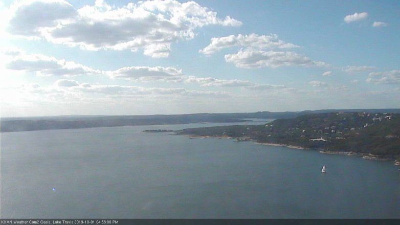 Lake Travis webcam, October 1, 2019 4:00 PM CT