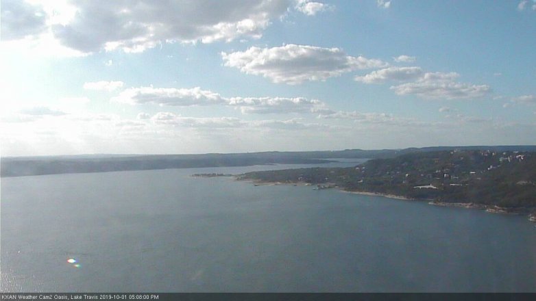 Lake Travis webcam, October 1, 2019 4:10 PM CT