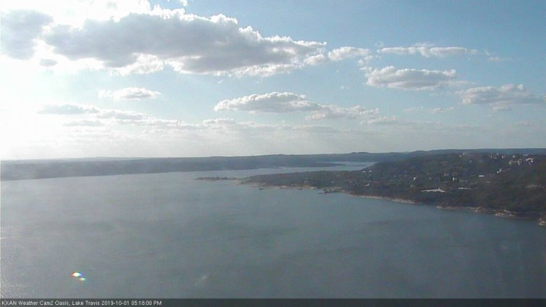 Lake Travis webcam, October 1, 2019 4:20 PM CT