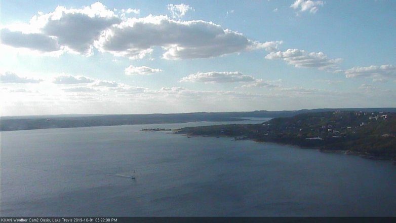 Lake Travis webcam, October 1, 2019 4:25 PM CT