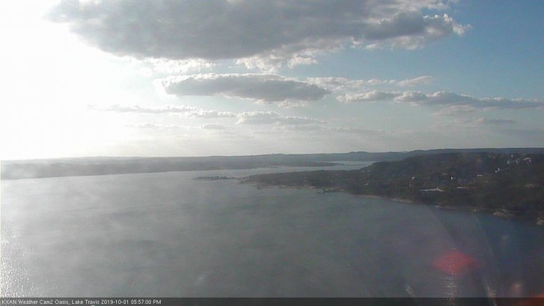 Lake Travis webcam, October 1, 2019 5:00 PM CT