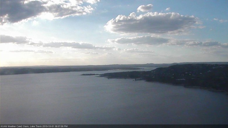 Lake Travis webcam, October 1, 2019 5:10 PM CT