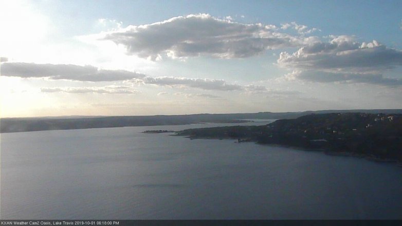 Lake Travis webcam, October 1, 2019 5:20 PM CT