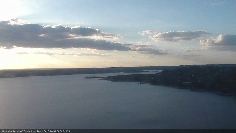 Lake Travis webcam, October 1, 2019 5:35 PM CT