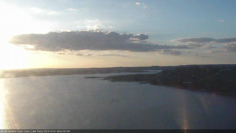 Lake Travis webcam, October 1, 2019 5:45 PM CT