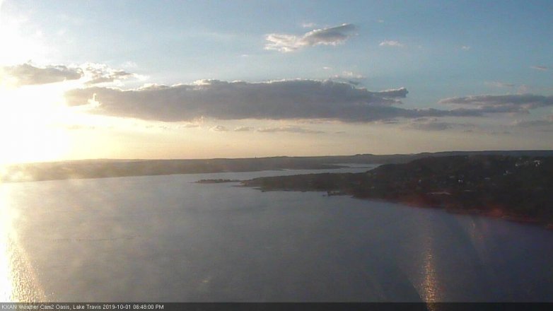 Lake Travis webcam, October 1, 2019 5:50 PM CT