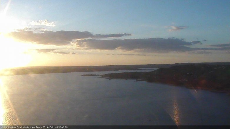 Lake Travis webcam, October 1, 2019 6:00 PM CT
