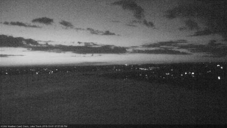 Lake Travis webcam, October 1, 2019 7:00 PM CT