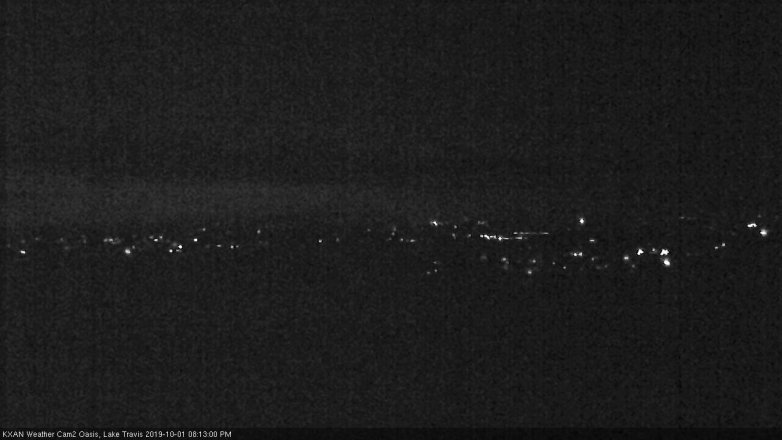 Lake Travis webcam, October 1, 2019 7:15 PM CT